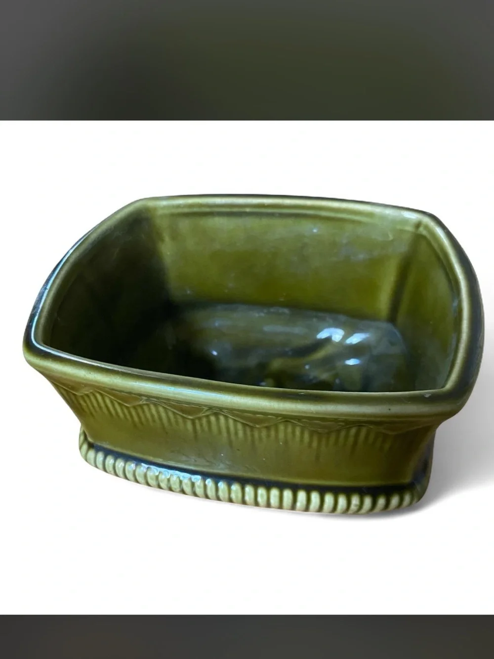 McCoy pottery planter/vase in green glaze